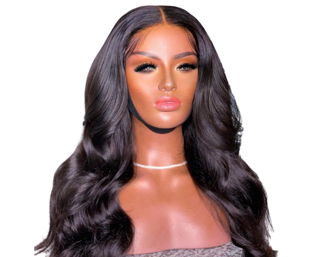 180% Density Full 4x4 Closure Wig Transparent Lace Front Body Wave Human hair