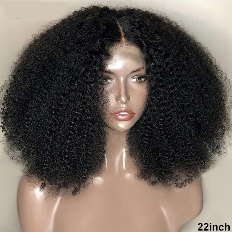 Afro Kinky Curly 13×4 HD Lace Front Wig – 100% Brazilian Human Hair