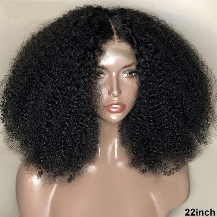 Afro Kinky Curly 13×4 HD Lace Front Wig – 100% Brazilian Human Hair