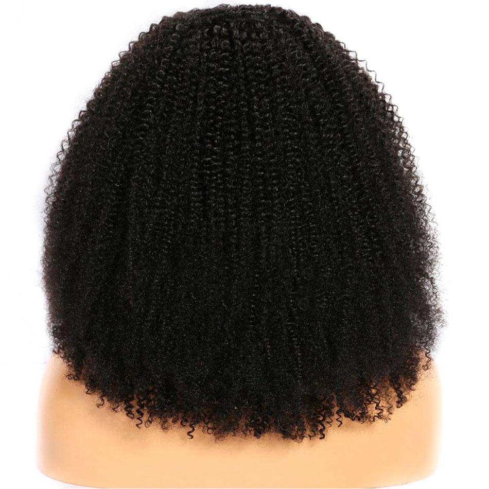 Afro Kinky Curly 13×4 HD Lace Front Wig – 100% Brazilian Human Hair