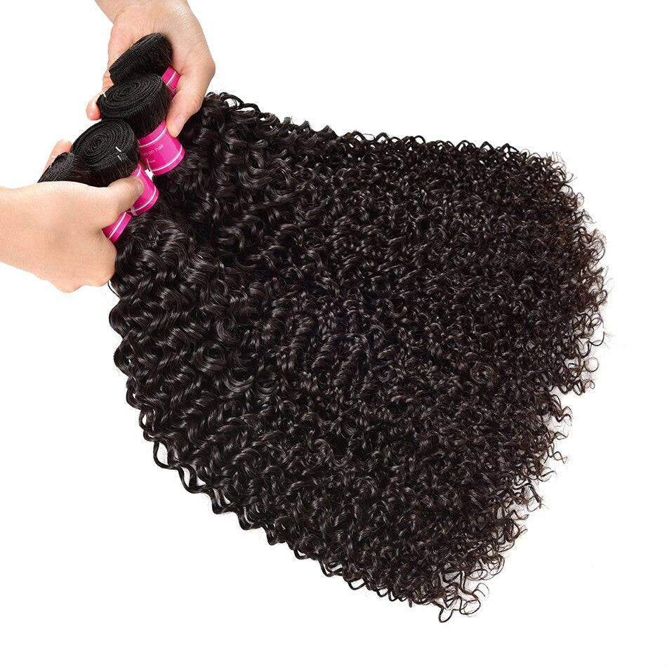 10A Brazilian Kinky Curly Hair Bundles – Premium Human Hair